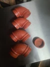 Lot Of 1/2/73 No. 001 008 Victaulic Fire Lock Angled Pipe Fittings 2.5/73. Fixed Price $55.00.