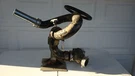 Stang 4" Double Inlet Fire Monitor W/mount And Nozzle. Fixed Price $1500.00.