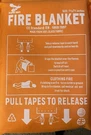 Supa Ant Emergency Fire Blanket For Home And Kitchen 71X71 , Orange. Fixed Price $34.99.