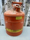 Vtg Used Justrite 10801 5 Gal Red Steel Type Safety Gas Can (missing Screen). Fixed Price $45.00.