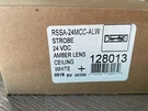 Cooper Wheelock RSSA-24MCC-ALW-STROBE Vdc Amber Lens Ceiling White 128013. Fixed Price $21.99.