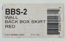 System Sensor BBS-2 Fire Alarm Wall Backbox Skirt Red Same Day Shipping. Fixed Price $9.99.