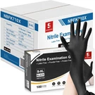 Schneider Nitrile Exam Gloves, 4 Mil Black Disposable Latex Free Powde.... Fixed Price $116.15.