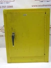 Eagle 1904 Gallon Fire Cabinet, Shelf, Door, Manual Close, Bench Top, Yell. Fixed Price $400.00.