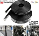 Black Ummickl Fire Retardant Silicone Sleeve Heat Shield 3/4" Id. Fixed Price $37.80.