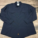 Workrite Fire Chief Shirt Mens 50 Xl Black Fr Flame Resistant Iiia 705NX Nwt. Fixed Price $79.00.
