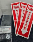 ( Qty 6 ) Isyfix DEFIEX3PKPLS: Fire Extinguisher Signs 4X12" 40MIL Polystyrene. Fixed Price $18.21.