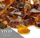 Vivid Copper Amber 1/2" - 3/4" Large Fireplace Pit Fireglass Crystals. Fixed Price $93.83.