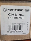 New Notifier CHS-4L. Fixed Price $49.95.