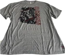 Jerzees Dri-power Graphic Lion Firefighter Jersey Crew Neck Gray T-shirt Men 2XL. Fixed Price $15.59.