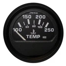 Faria Beede Instruments Euro Black 2" Water Temperature Gauge (100-250 Degreef). Fixed Price $43.99.