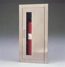 Larsen Stainless Steel Fully Recessed Wall-mount Fire Extinguisher Cabinet. Fixed Price $190.00.