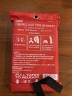 Elite Fiberglass Fire Blanket 40" X EN-1869:1997 Standard. Fixed Price $15.00.