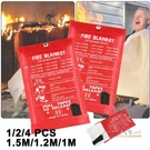 Lots Emergency Fire 59" 47" Home Office Extinguishing Blankets. Fixed Price $39.99.