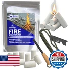 Wallaby Fire Starter Kit - 33 Waterproof Plugs Metal Tin + Flint Rod Striker. Fixed Price $39.49.