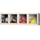 Global Industrial 1-TIER 4 Door Clear View Wall Locker 12"WX18"DX12"H Tan. Fixed Price $545.65.