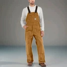 Carhartt Brown Men Flame Resistant Duck Unlined Double Knee Bib Overalls 36 X 32. Fixed Price $109.99.