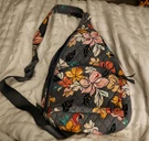 Vera Bradley Coastal Paradise Sling Crossbody Backpack Bag, Zippers, Adj. Strap. Fixed Price $19.00.