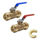 Pack Of 1/2 Inch Pushfit Full Port Ball Valve For Hot And Cold Water With. Fixed Price $30.93.