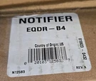 Notifier EQDR-B4 Assembly, Vented Door, Two Tiers, Black. Fixed Price $269.95.