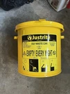 Justrite Safety Bench Can Gallon 09200 Yellow. Fixed Price $74.99.