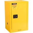 New! Flammable Cabinet, Manual Close Single Door, 12 Gallon, 23"WX18"DX35"H!!. Fixed Price $1279.95.