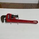14 Pipe Wrench Heavy Duty Task Force Red Handle Straight C-shaped Adjustable. Fixed Price $21.60.