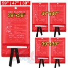 Bulks Large Fire Blanket Fiberglass Emergency Home Retardant Prepared 59''X59''. Fixed Price $54.75.