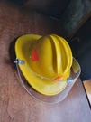 Vintage Firefighters Helmet -ed Bullard "hard Boiled" W/ Plectron Shield. Fixed Price $69.99.