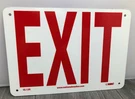 National Marker Company GL12R White Red Rigid Plastic Glow Brite Exit Sign 7X10. Fixed Price $7.95.