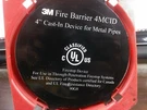 3M 4MCID 4" Barrier Cast-in Fire-stopping Device For Metal Pipes New No Box. Fixed Price $21.99.