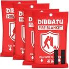 Dibbatu Fire For Home And Kitchen, Blankets 40"X40"-4 Pack, Red. Fixed Price $44.75.