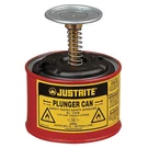 Justrite 10008 Plunger Can Pt Red Galvanized Solvent Safety Dispenser 6AP05. Fixed Price $85.00.
