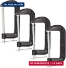 Abuff 4 Piece 6 Inch C-clamp Set Industrial Strength, Heavy Duty Iron. Fixed Price $50.73.