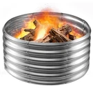 Camp Fire Ring Pit, Large Round Galvanized Steel Heavy Duty F.... Fixed Price $59.46.