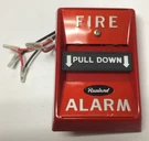 Rauland Borg Fire Alarm Pull Station 4050-001T. Fixed Price $22.00.