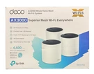 Tp-link Deco X55 AX3000 Mesh Wi-fi System- Covers Up To 6500 New Open Box. Fixed Price $179.10.