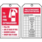 Accuform Tag, Fire Extinguisher, Cardstock, 6 1/4 3 W, White,. Fixed Price $133.48.