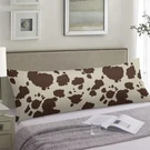 Daopuda Brown Cow Printed Body Pillow Cover, 20"X54", Polyester. Fixed Price $25.49.