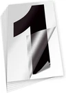Isyfix Black Vinyl Number 1 (one) Stickers - 6 Pack 8 Inch Self Adhesive Decal. Fixed Price $17.13.