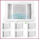 6 Pcs Vent Covers Air Ceiling 3 Way Sidewall Conditioner 2 Bent. Fixed Price $44.09.