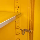 Justrite 890425 Flammable Safety Storage Cabinet, Gal, Shelves, Steel, 17. Fixed Price $941.99.