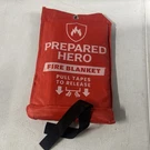 Prepared Hero Fire Blanket Woven Fiberglass 39X39 In Lightweight Disposable. Fixed Price $14.44.