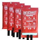 Wuerli Fire Blanket For Home And KITCHEN,40" X 40",4 4PACK, White. Fixed Price $39.43.