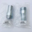 Lot Of 2, 3LZ96A Steel Combination Nipple, Silver. Fixed Price $24.95.