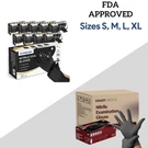 Black Industrial Disposable Nitrile Gloves 4 & 5 Mil Latex Powder Free. Fixed Price $89.99.