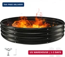 Tbmlc 60" Round Galvanized Steel Ring Pit For Backyard,camping,bonfire;. Fixed Price $90.59.