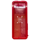 6 Pack 5 Lb. Fire Extinguisher Cabinets Indoor Outdoor Red Surface Mount. Fixed Price $202.80.