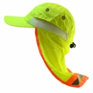 High Visibility Neck Flap Safety Reflective Baseball Neon Green Hat Bump Cap Lot. Fixed Price $68.86.