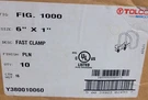 Tolco 1000 Fast Clamp Sway Brace, Size 6 In. Box Of Plain Finish. Nos. Fixed Price $25.00.